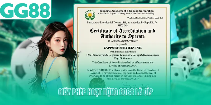 Giấy phép hoạt động GG88 là gì