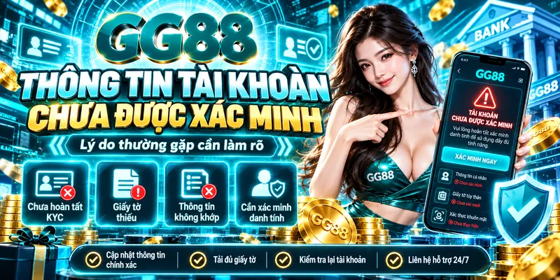 Thông tin tài khoản chưa được xác minh
